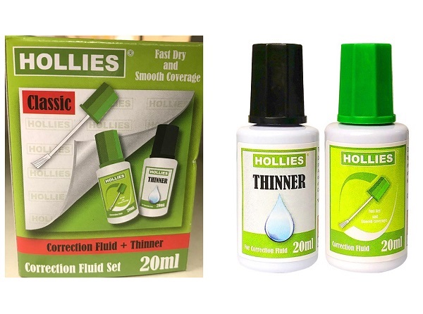 Hollies 塗改液連稀釋劑套裝