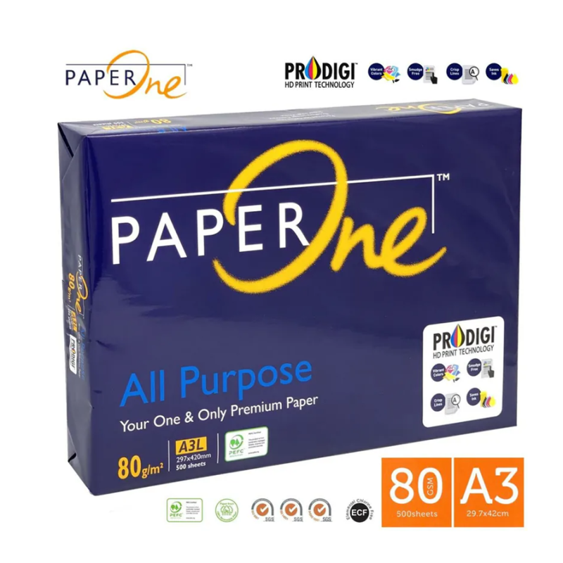 PaperOne 特白鐳射影印紙 A3 80gsm