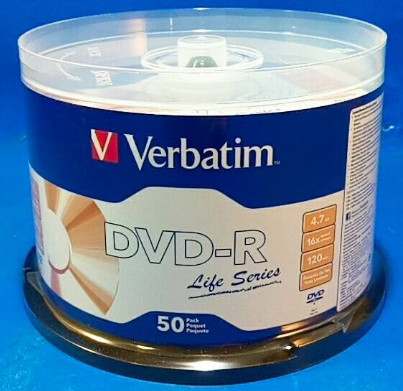 Verbatim DVD-R 可錄光碟圓筒膠盒/50隻/筒