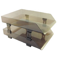 Acrylic Document Tray (2 Level) 323 - Smoky