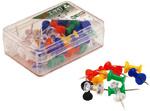A&B No.838 Assorted Colour Push Pins 100pcs