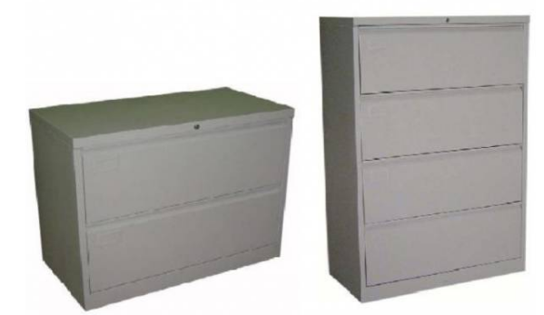 钢柜 - 四斗 W35"xD18"xH52"