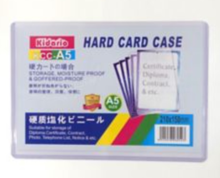 Kidario - 硬膠透明文件套 KCC-A5 210mm x150mm
