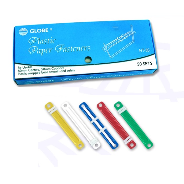 GLOBE HT-50 彩色膠快勞鐵(50個裝)