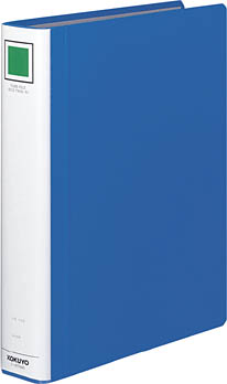 Kokuyo A4 40mm <F-ET640> 拱型拉杆硬皮藍色面快勞