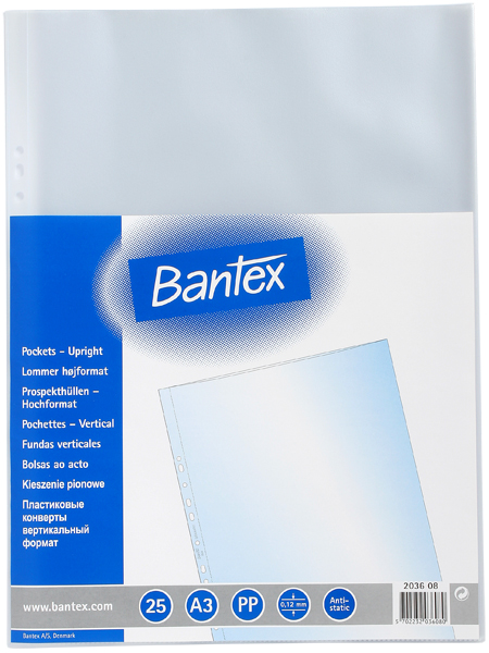 Bantex 2036 磨沙面頂開文件保護套