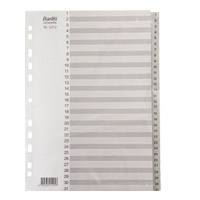 Bantex A4 <1-31> 6212 灰色數字膠索引