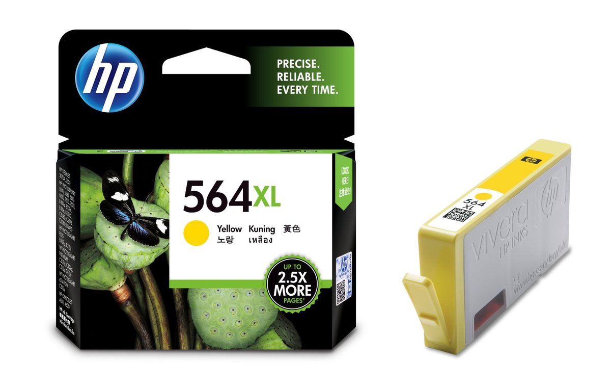 HP Inkjet Cartridge CB325WA-Yellow (No.564XL)