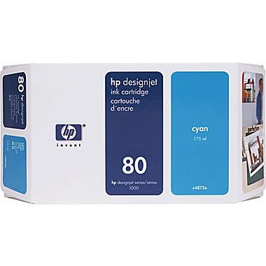 HP Inkjet Cartridge C4846A-Cyan (No. 80)