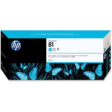 HP 打印機噴墨盒 HP C4931A-Cyan Dye (No.81)