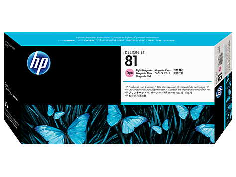 HP 打印機噴墨盒 HP C4955A-Lt Magenta Dye (No.81)