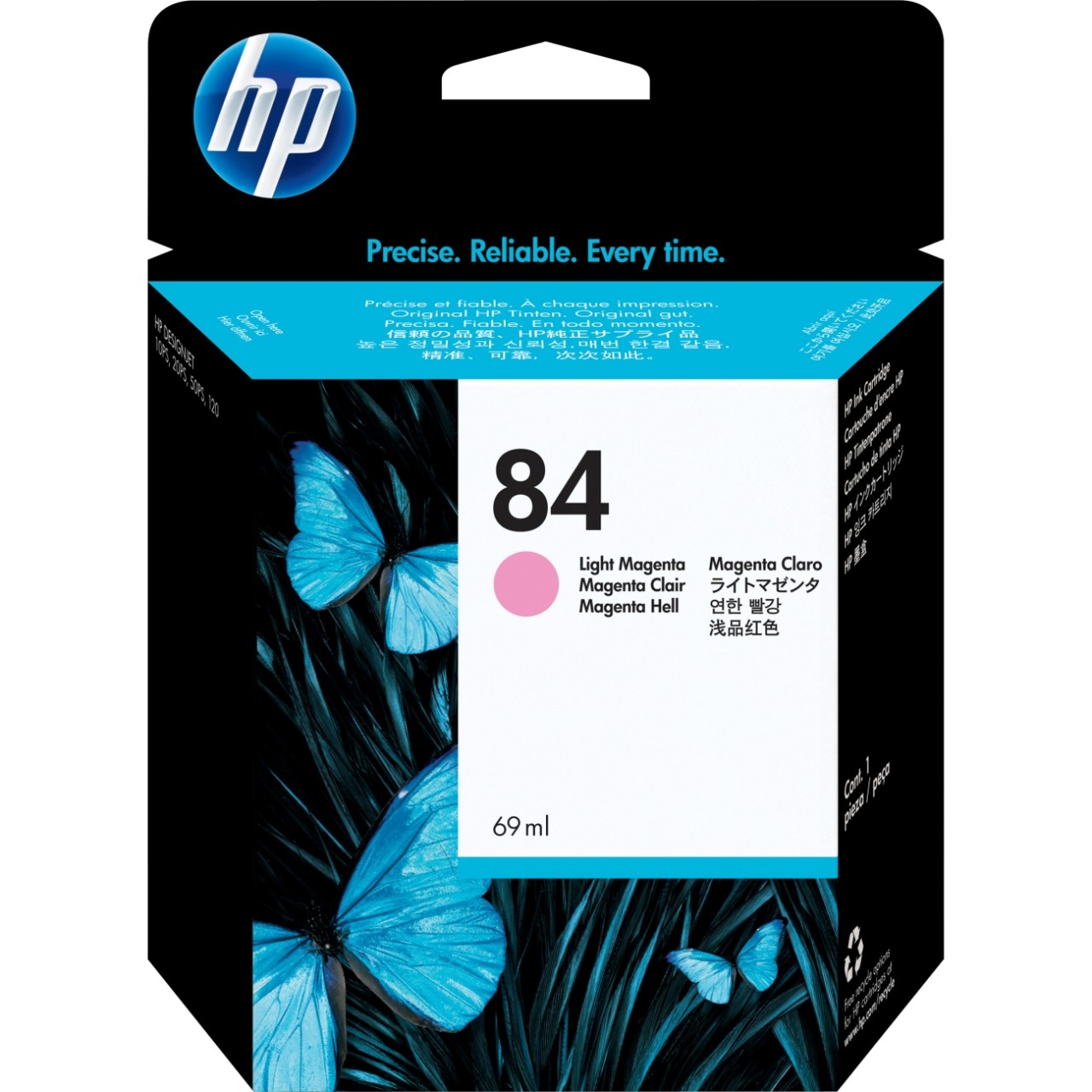 HP 打印机噴墨盒 HP C5021A-Lt Magenta (No.84)
