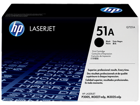 HP 鐳射打印机碳粉 HP Q7551A-Black