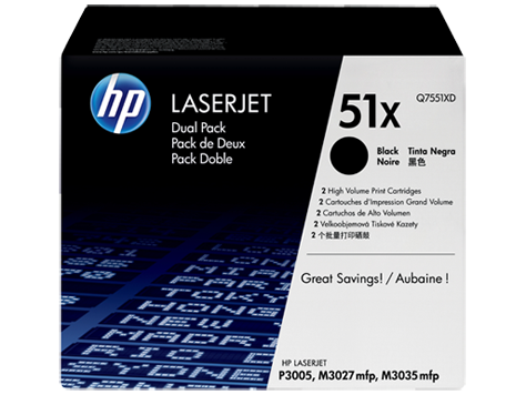 HP 鐳射打印機碳粉 HP Q7551XD-Black (孖裝)