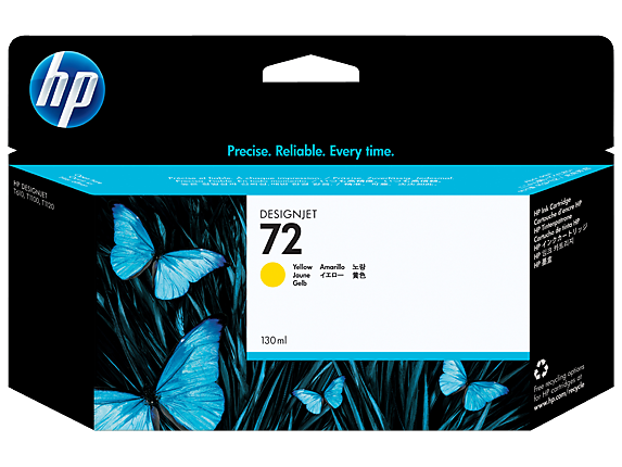 HP Inkjet Cartridge C9373A-Yellow (No.72)