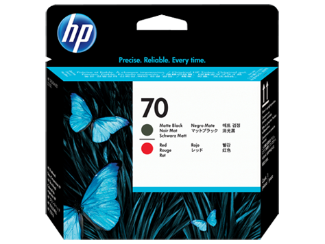 HP Inkjet Cartridge C9409A-Matte Black and Red (No