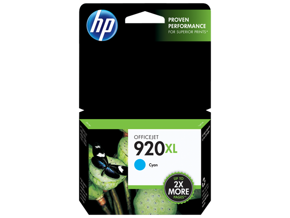 HP 打印機噴墨盒 HP CD972AA-Cyan (No.920XL)