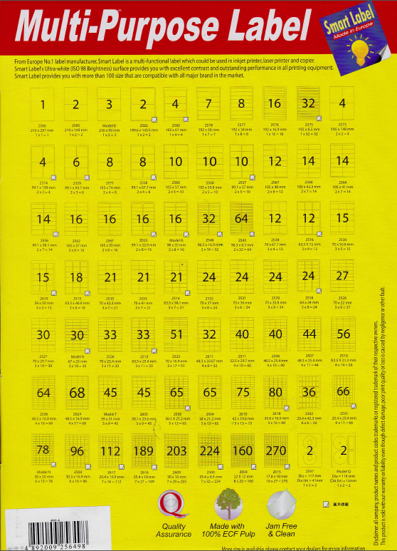 Smart 標籤紙CD-R專用/相片效果 / 100Sheet