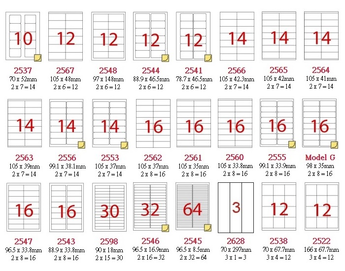 Smart 多用途標籤貼 - 2591 (63.5mm dia) 12Pcs / 100Sheet