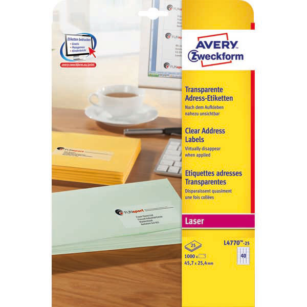 Z-Weckform 噴墨/鐳射/影印防水標籤貼 -4770 (48.5mm