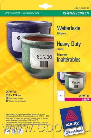 Z-Weckform Inkjet/Laser/Copier Waterproof Label -4
