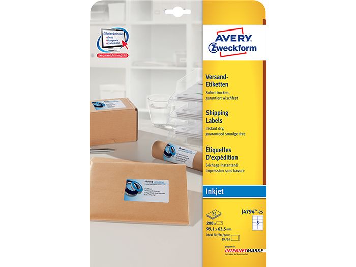 Z-Weckform Inkjet White Label -4794 (96mm x 63.5mm