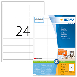 Herma A4 電腦噴墨標籤貼 -4827 (147.3mm x 20mm)錄