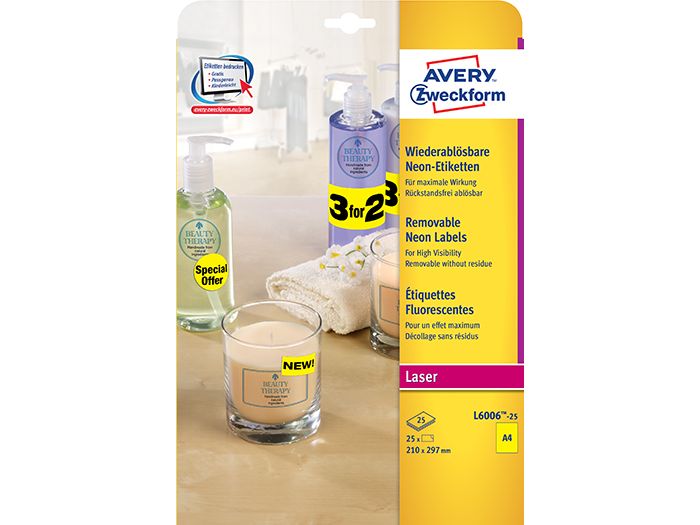 Z-Weckform 噴墨/鐳射/影印防水標籤貼 -6006 (A4 Size