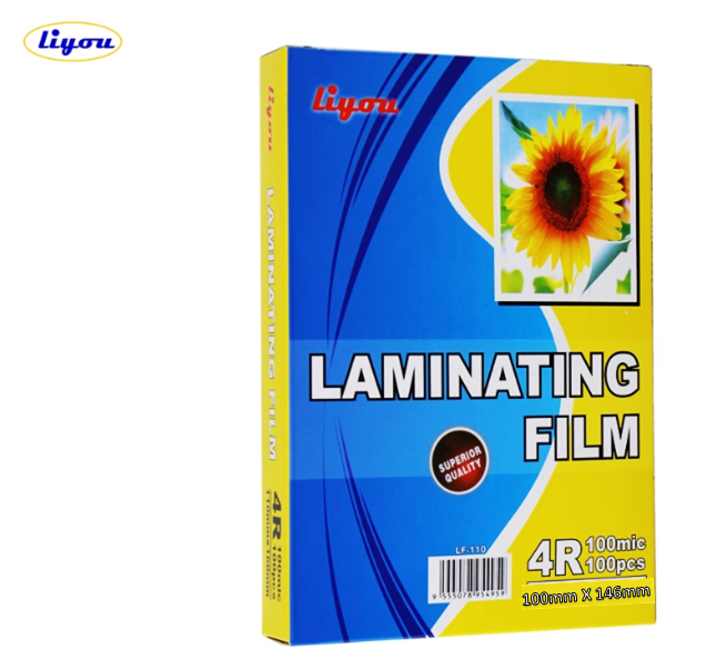 Liyou  L100mm x W146mm [4R] 透明過膠片 <100mic>100張