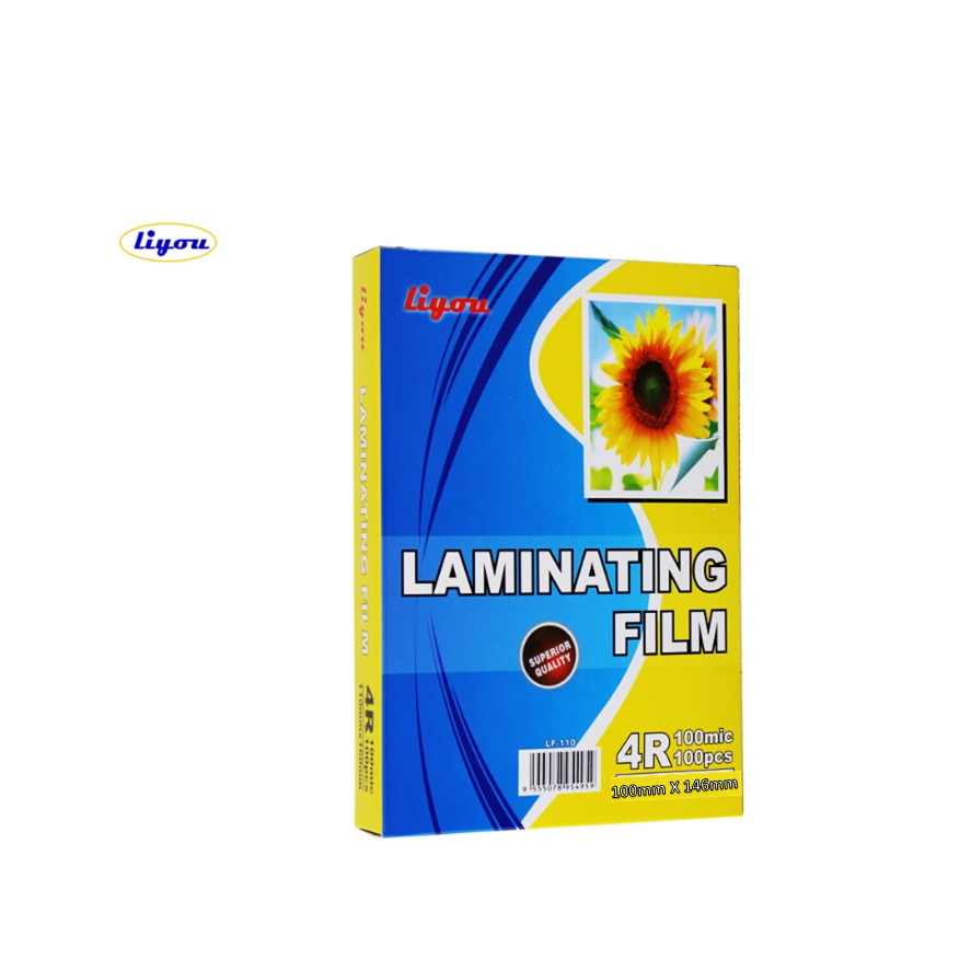 Liyou  L100mm x W146mm [4R] 透明过胶片 <100mic>100張