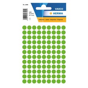 Herma 圆型标签贴 1848 (540pcs) / 8mm die / 螢光绿
