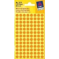 Z-Weckform 圆型颜色标签贴 -Code 3178 (8mm) / Orange