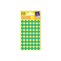 Z-Weckform 圓型顏色標籤貼 -Code 3143 (12mm) / Green