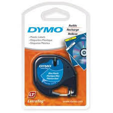 Dymo 带模 Letratag胶质标签带 12毫米 x 4米 蓝色