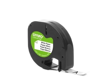 Dymo 带模 Letratag胶质标签带 12毫米 x 4米 白色