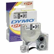 Dymo 電子塑膠標籤帶 12mm x 7m / Red On White