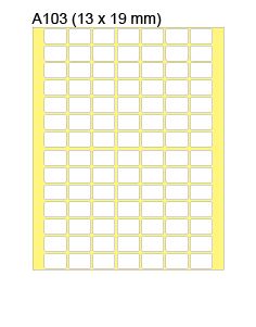 新星牌标签贴 A103 (1960pcs) 13mm x 19mm / 20張