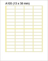 新星牌標籤貼 A105 (1120pcs) 13mm x 38mm / 20張