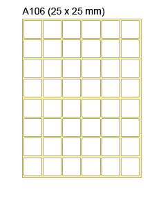 新星牌標籤貼 A106 (960pcs) 25mm x 25mm / 20張