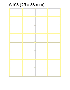 新星牌标签贴 A108 (640pcs) 25mm x 38mm / 20張