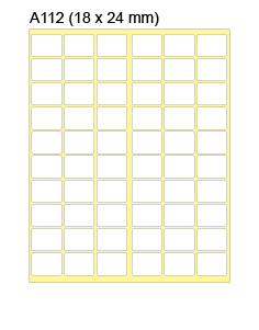 新星牌标签贴 A112 (1200pcs) 18mm x 24mm / 20張