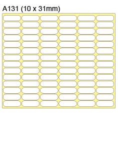 新星牌標籤貼 A131 (1680pcs) 10mm x 31mm / 20張