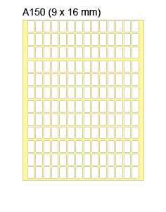 New Star White Label A150 (3360pcs) 9mm x 16mm / 20Sheet
