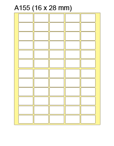 新星牌白色标签贴 A155 (1200pcs) 16mm x 28mm / 20張