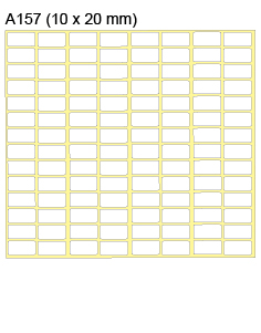 新星牌白色标签贴 A157 (2240pcs) 10mm x 20mm / 20張