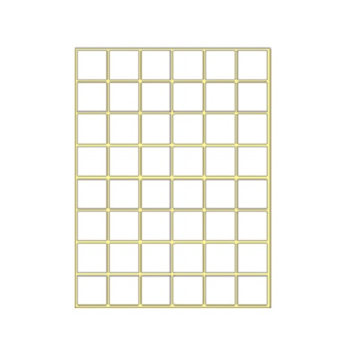A-Label 標籤貼 206 (720pcs) / 25mm x 25mm / 15Sheet