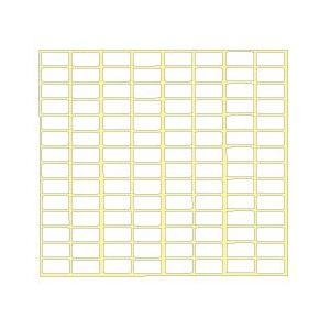 A-Label White Label 244 (1680pcs) / 10mm x 20mm / 15Sheet