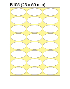 新星牌白色标签贴 B105 (480pcs) 25mm x 50mm / 20張