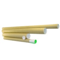 啡色硬卡邮件筒/图筒连白色图盖  2寸 x 39寸