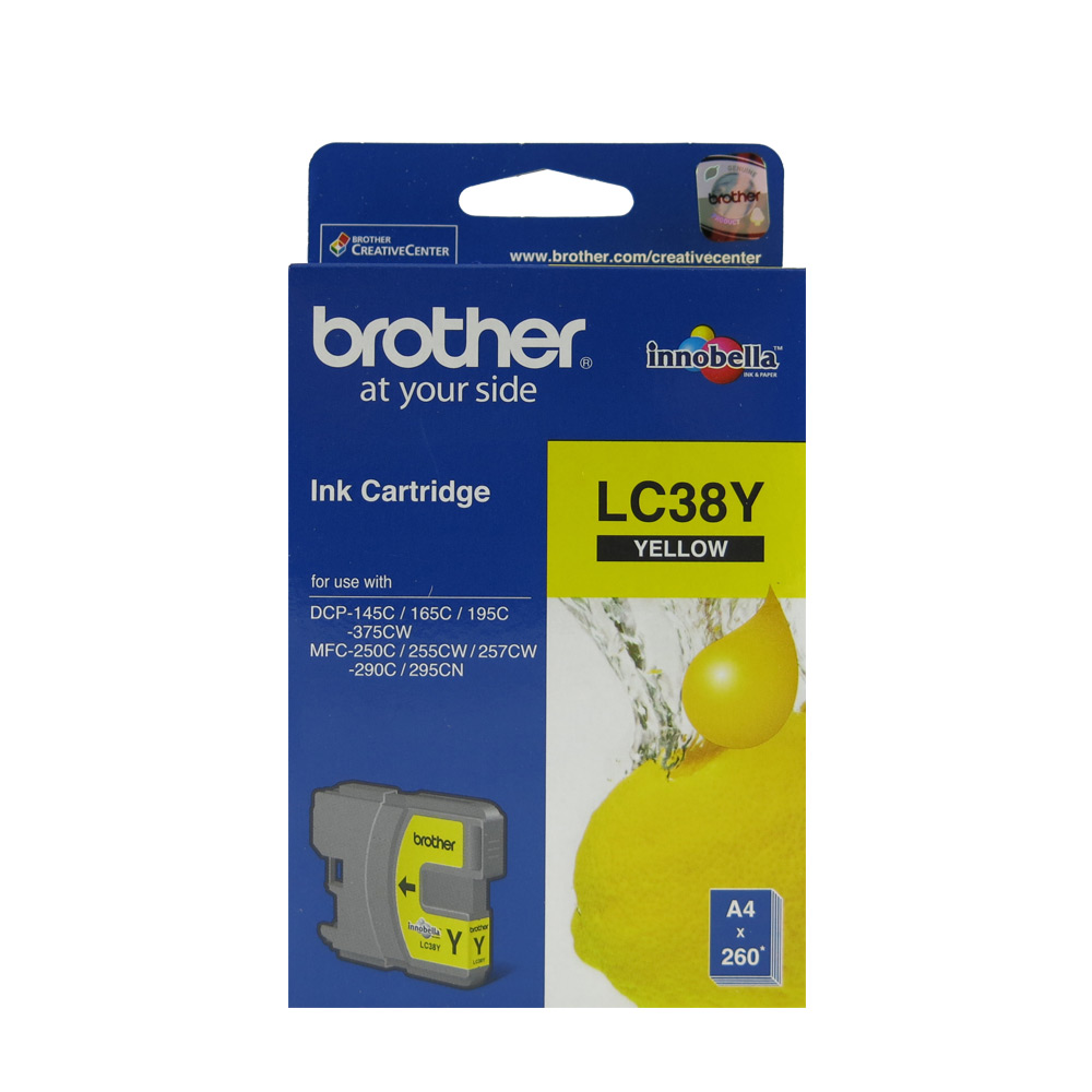 Brother Inkjet Cartridge LC38-Yellow